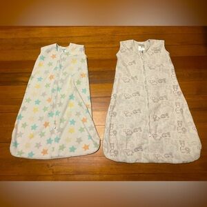 Halo Wearable Blanket Fleece Sleep Sacks - Pastel Stars & Zoo Animal Size Medium